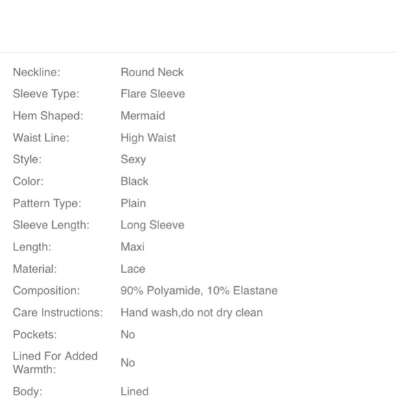 Black Lace Mermaid Fish Tail Formal Dress - Picture 8 of 11